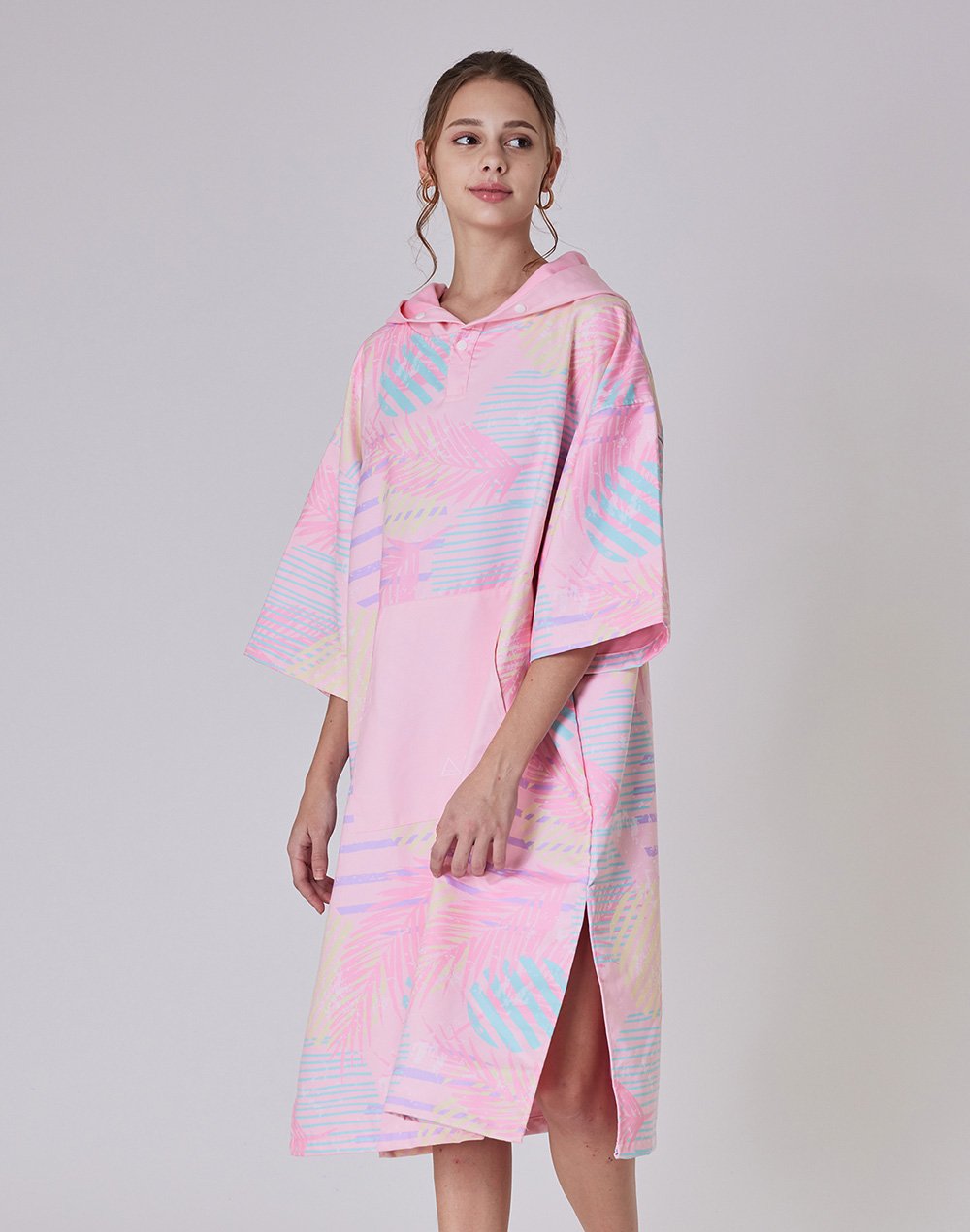 Haolang 夏日粉女款快乾毛巾衣(纖維毛)