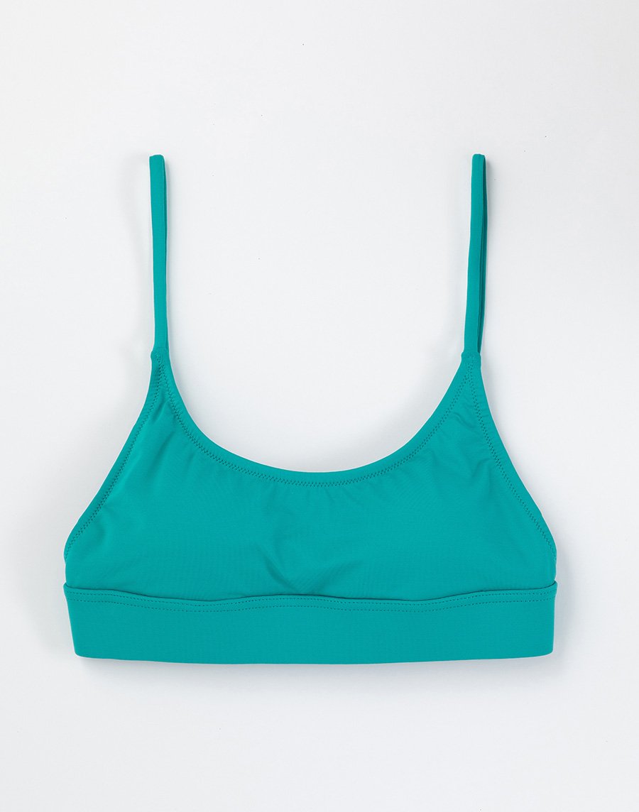 Haolang 孔雀綠運動型比基尼TOP