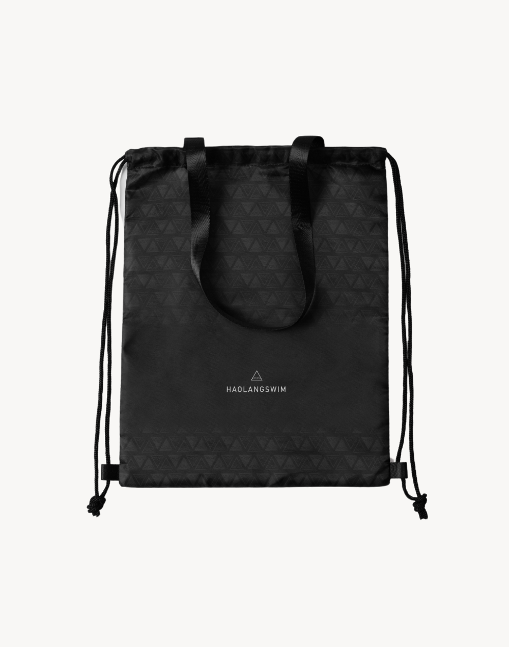 Haolang 質感霧黑多功能束口袋