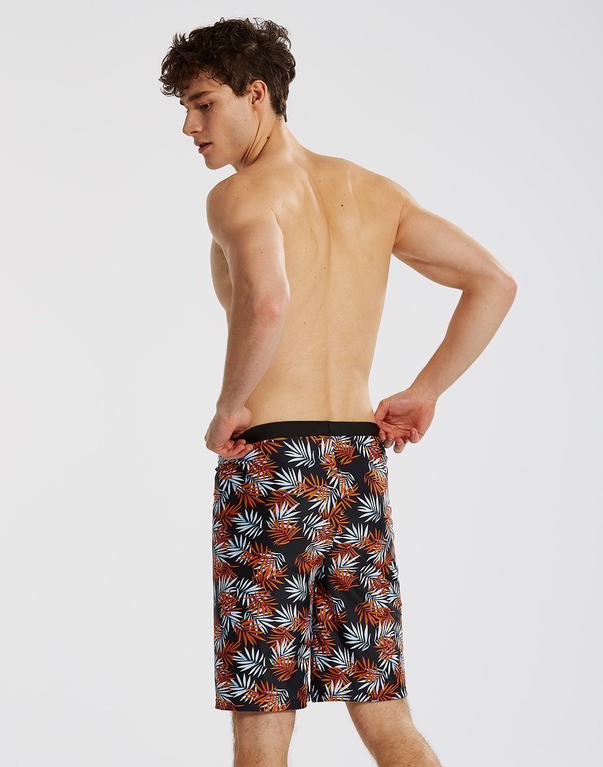 Haolang 夏威夷棕梠寬鬆型泳褲