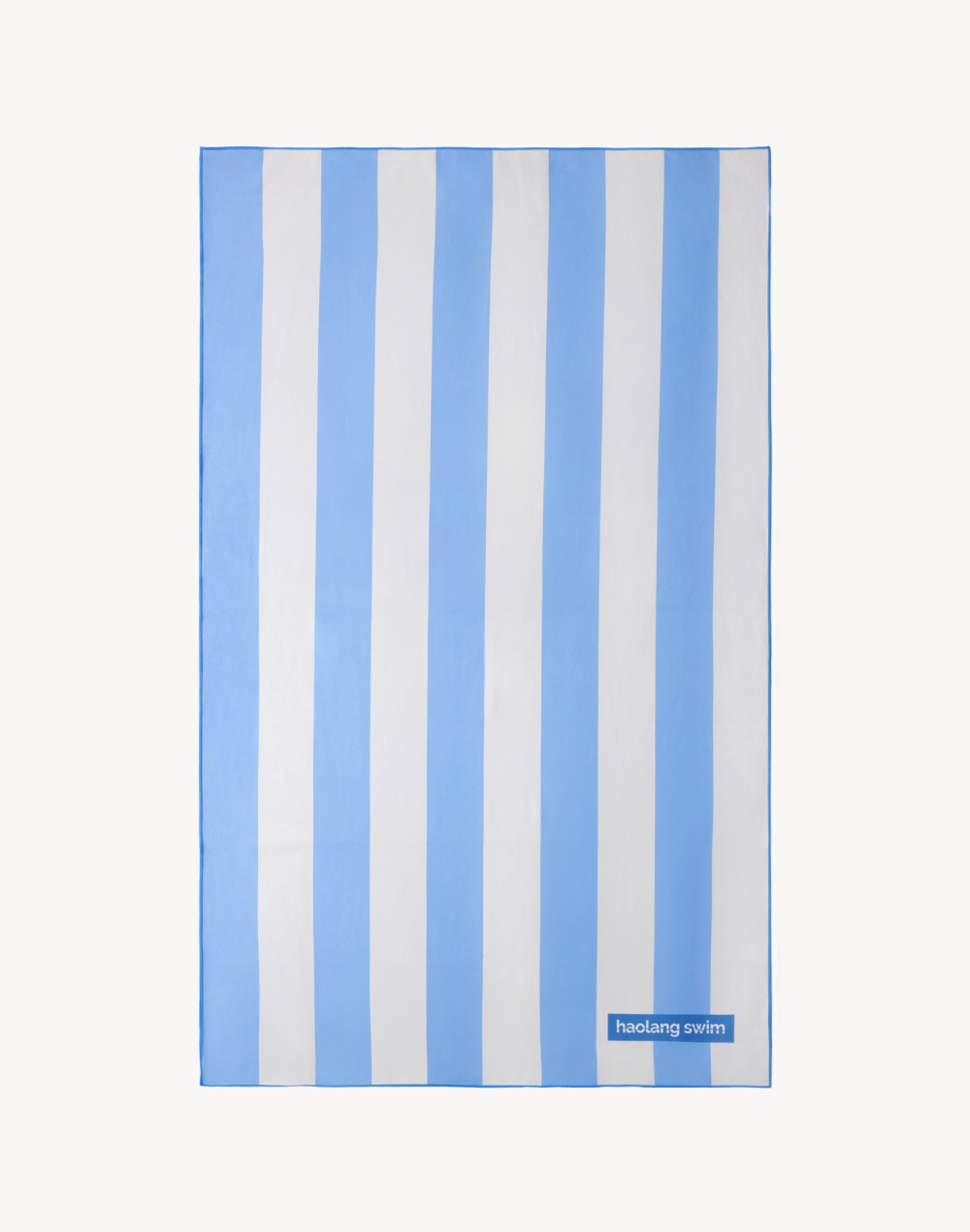 Haolang 藍條紋超吸水運動浴巾