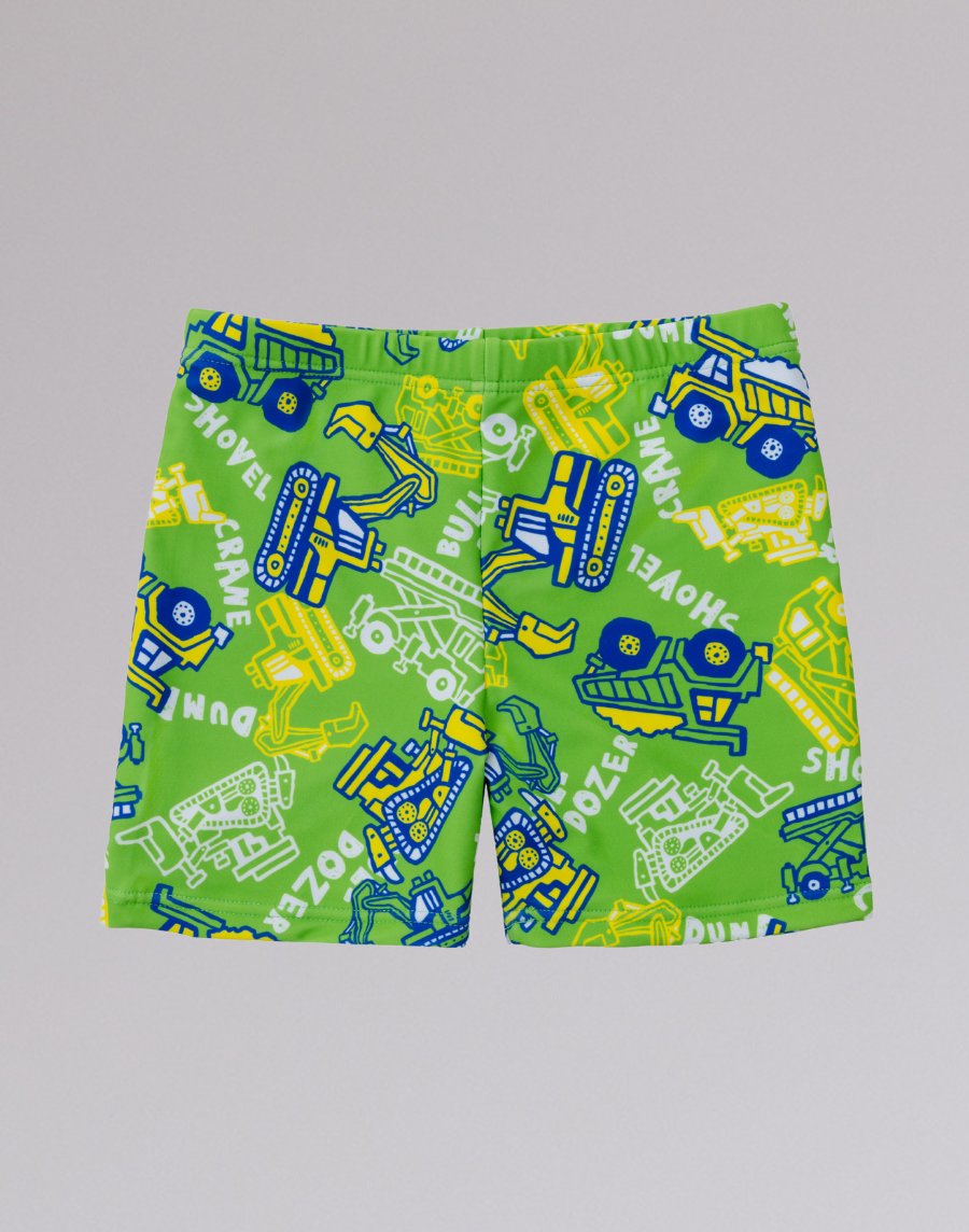 Haolang 挖土機男童泳褲