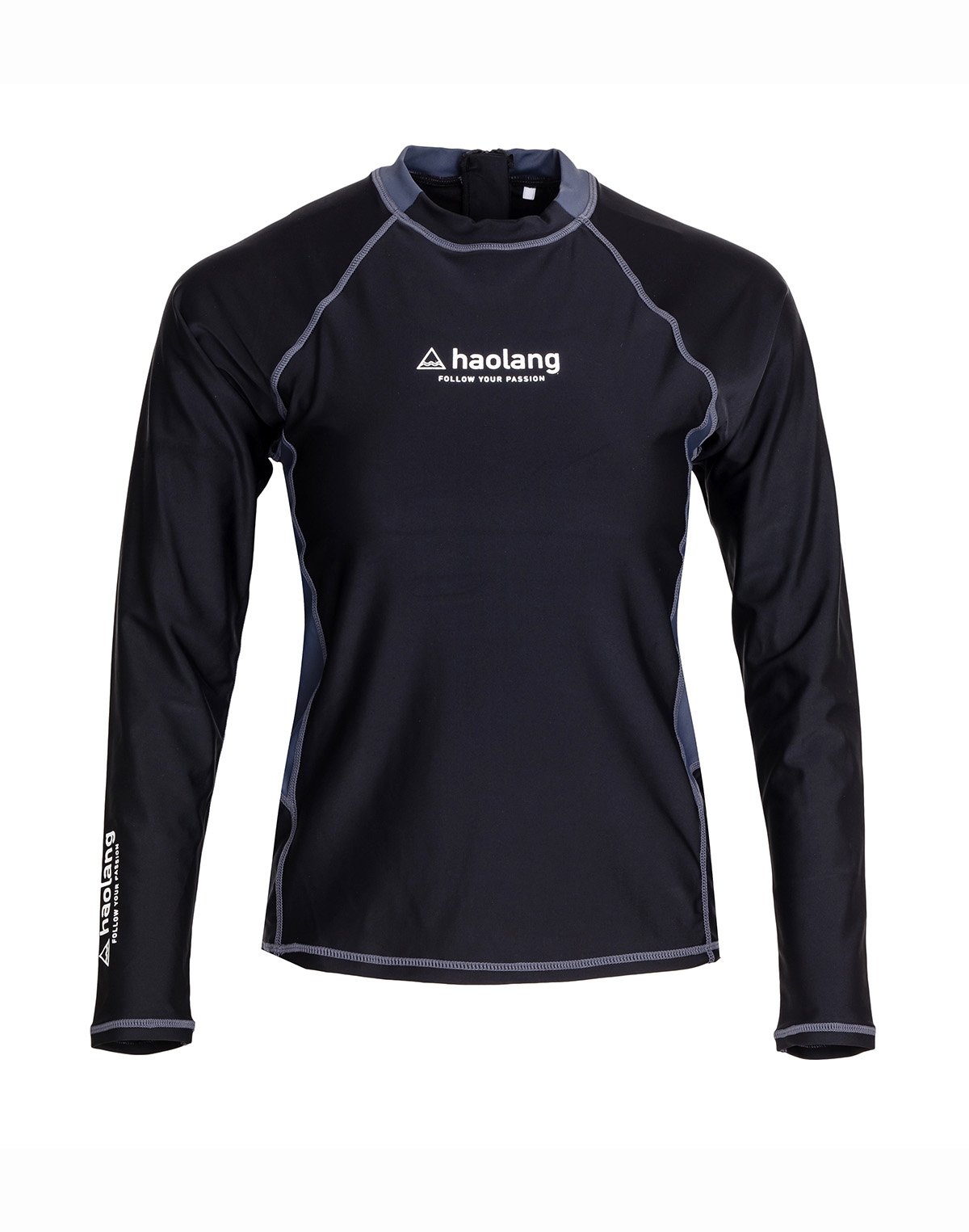 Haolang 經典黑女款長袖泳衣