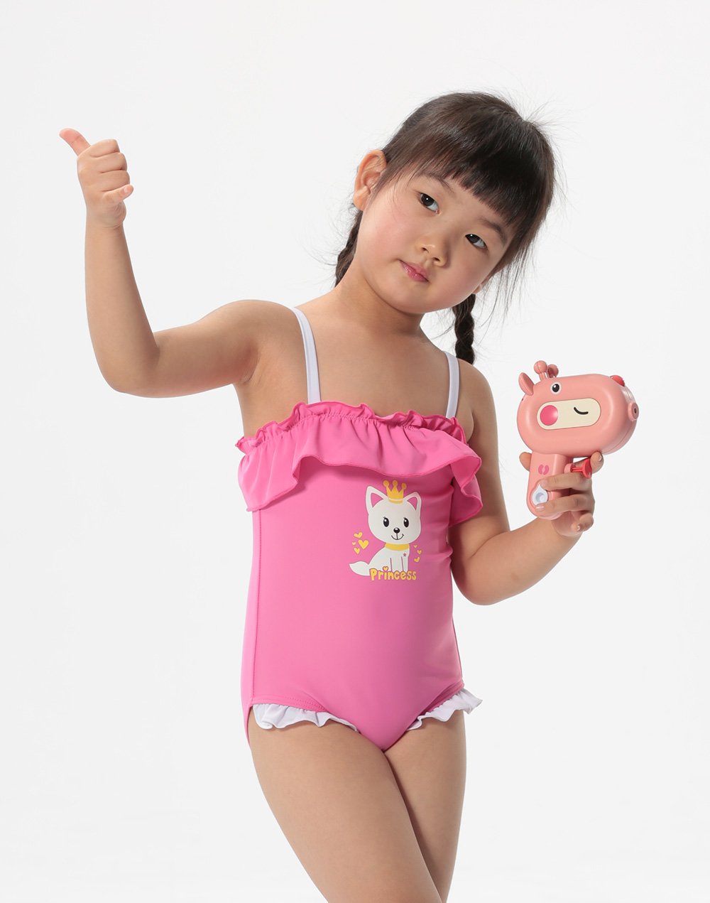 Haolang 貓咪公主女童連身泳衣