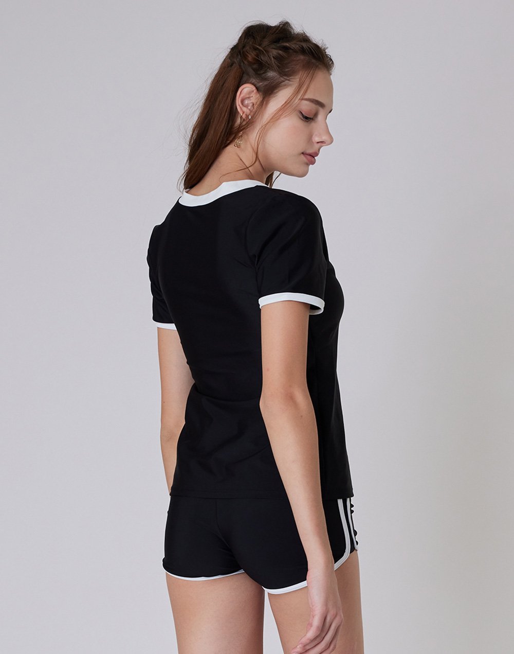 Haolang 黑鑽游泳短袖泳衣