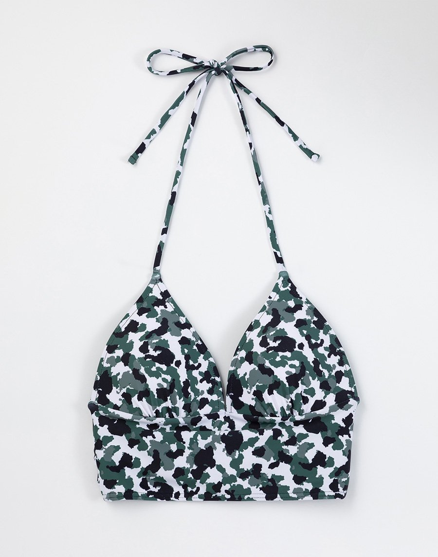 Haolang 迷彩綠馬甲比基尼TOP