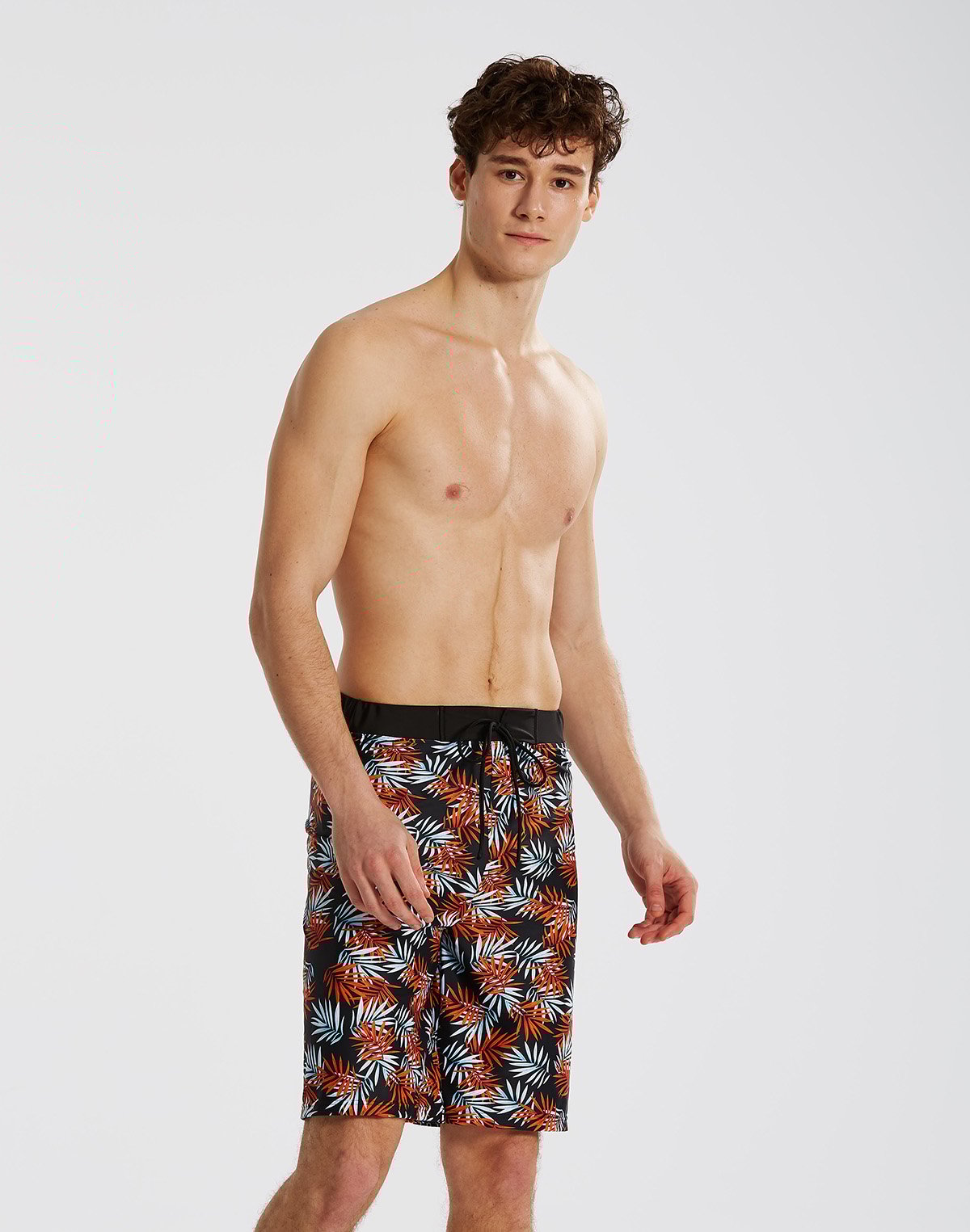 Haolang 夏威夷棕梠寬鬆型泳褲