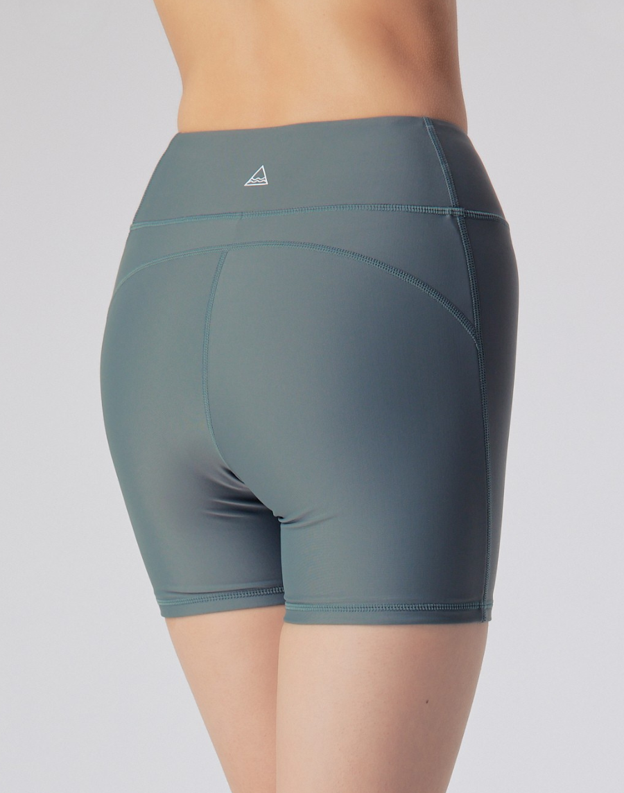 Haolang 炭灰綠比基尼四角褲/加長款