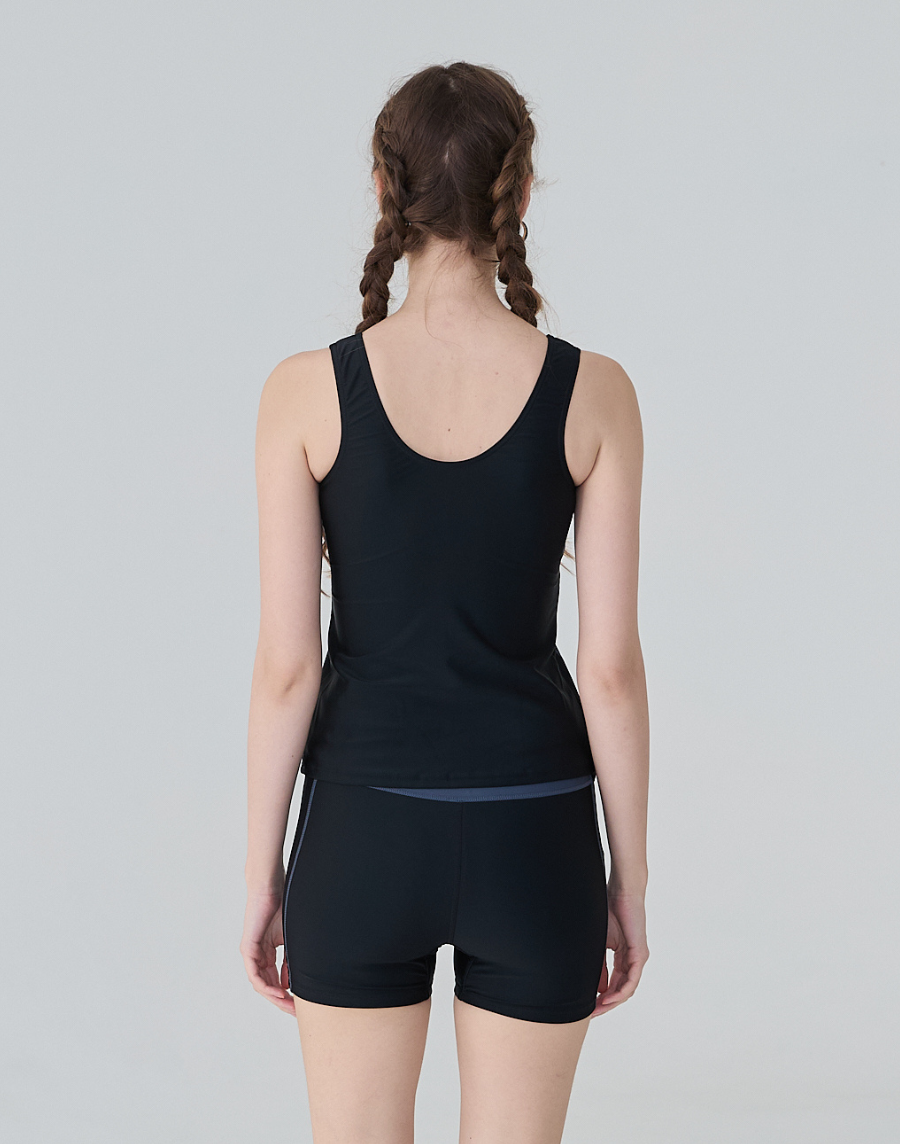 Haolang 經典黑游泳兩件式泳衣