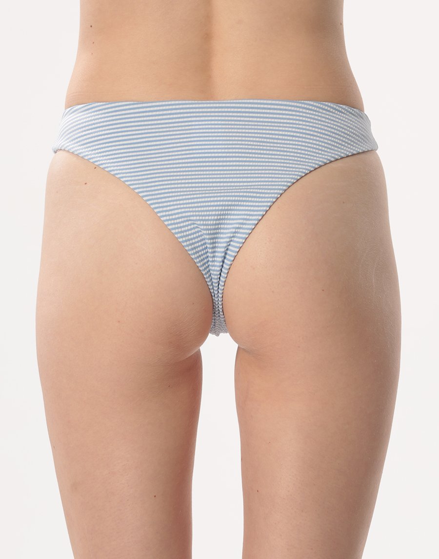 Haolang  粉藍條紋微丁比基尼褲