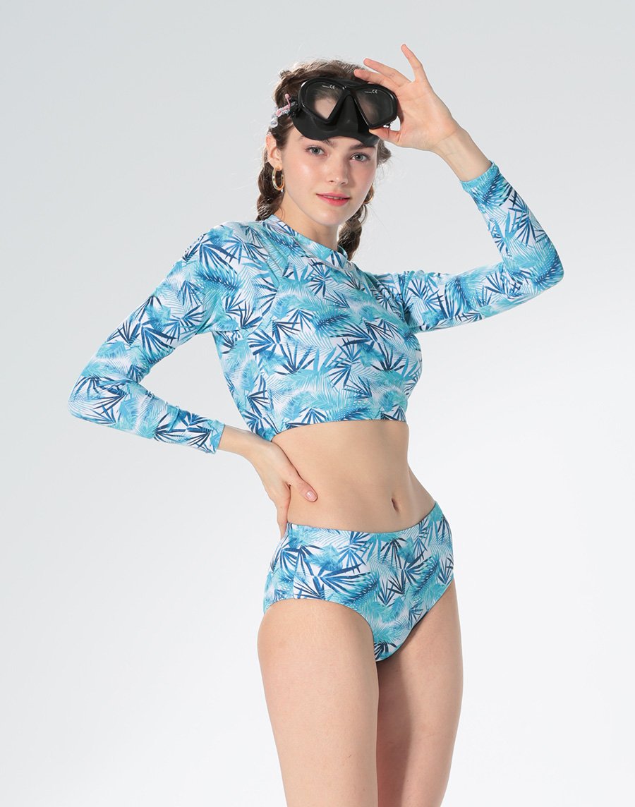 Haolang 天空鳥短版長袖泳衣