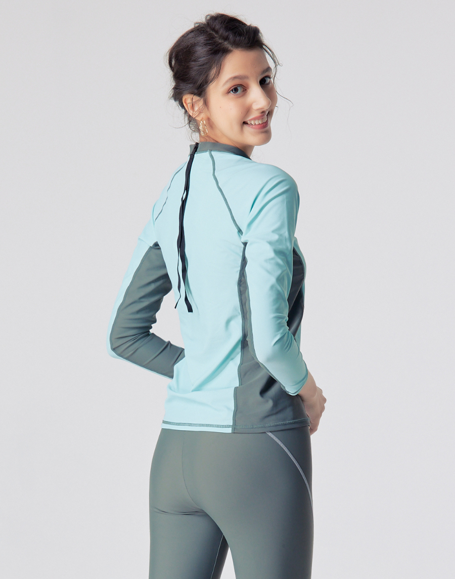 Haolang 薄荷綠女款長袖泳衣