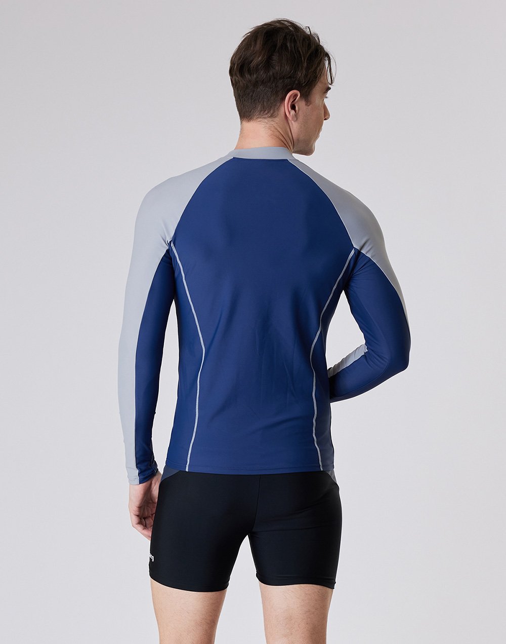 Haolang 深灰藍男款長袖泳衣