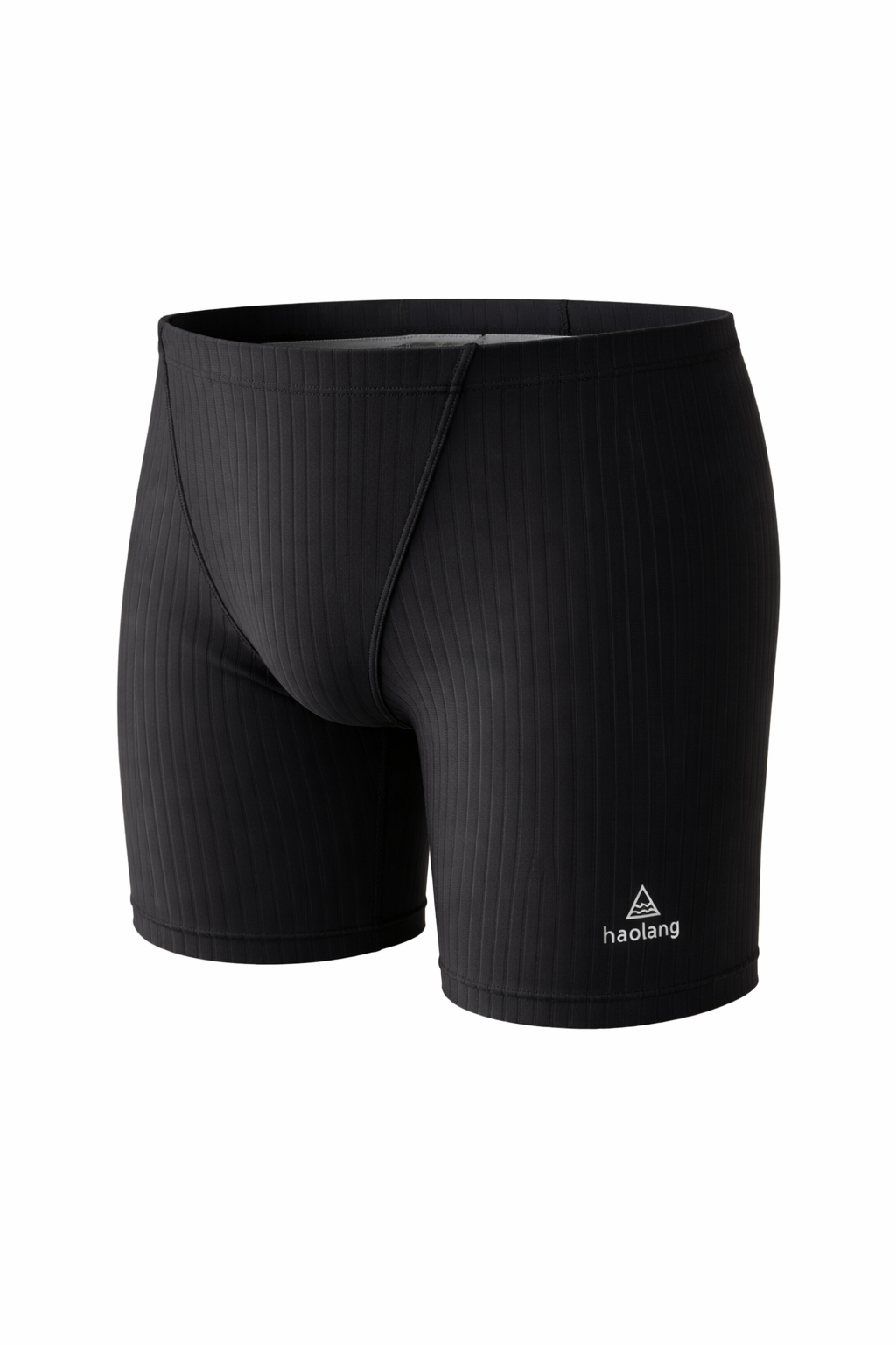 Haolang 經典黑競速五分泳褲/抗氯