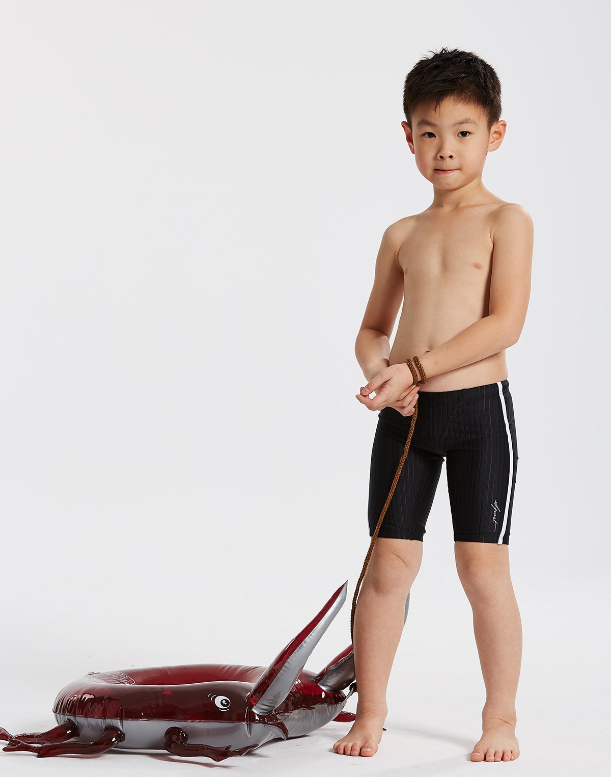 Haolang 黑特男童競賽型泳褲