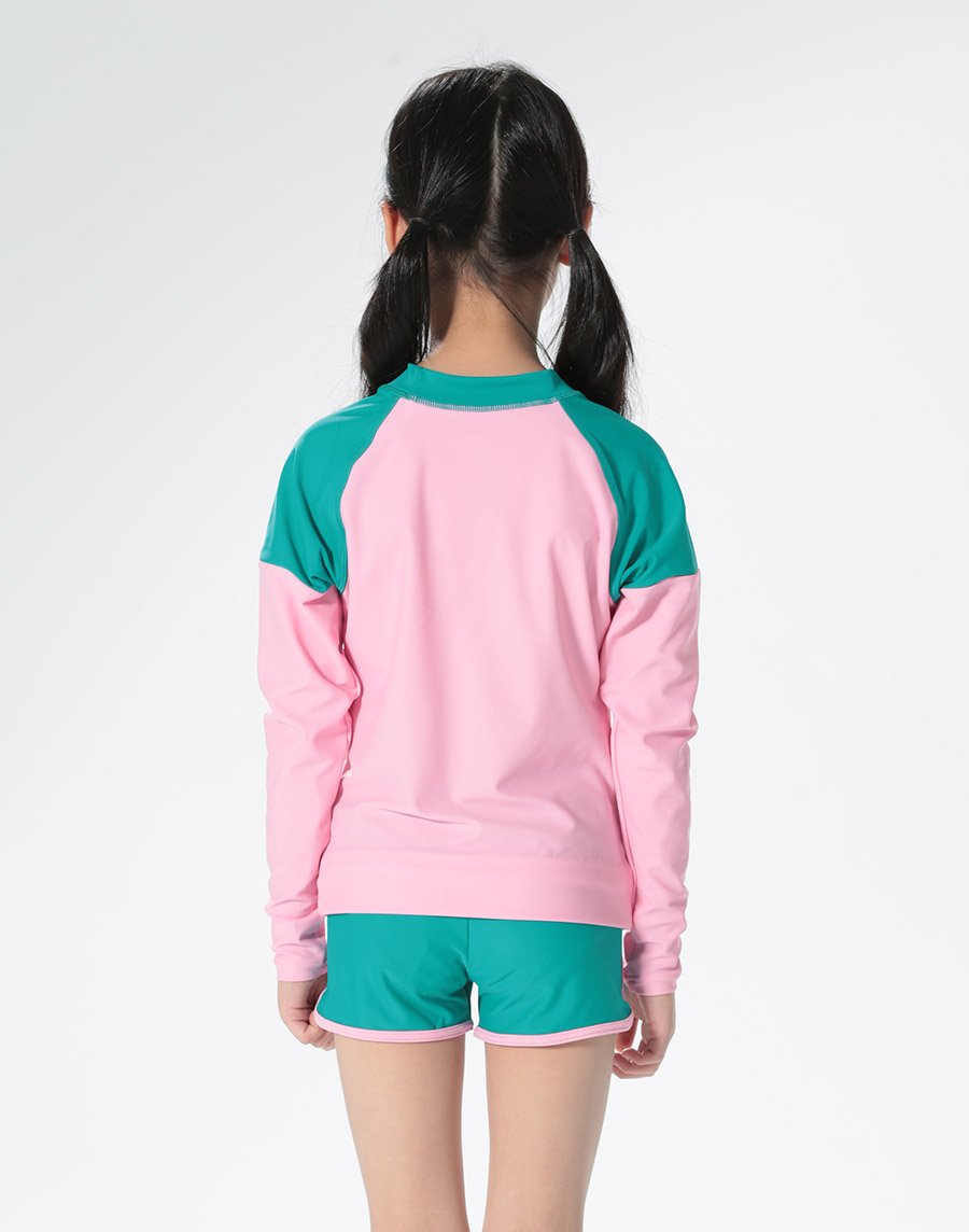 Haolang 清新女童長袖泳衣(整套)