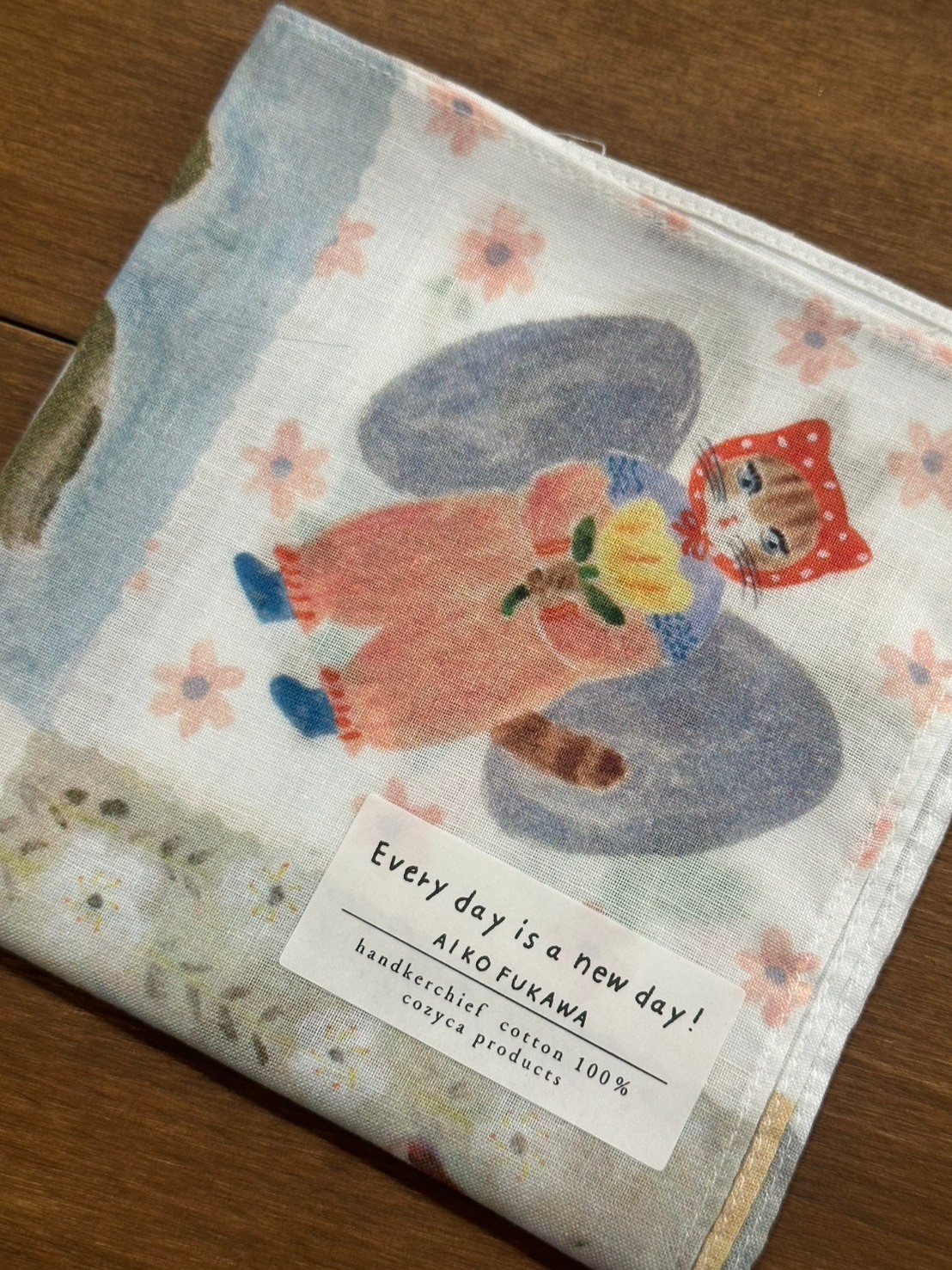 布川愛子 手帕 Every day is a new day!