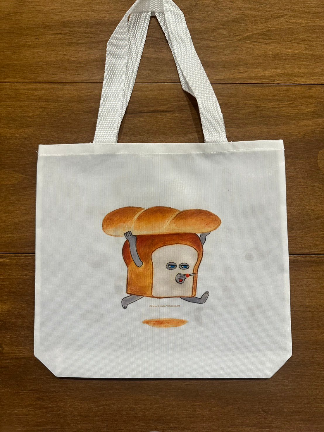 %麵包小偷-手提購物袋-白色款【日本正版授權】