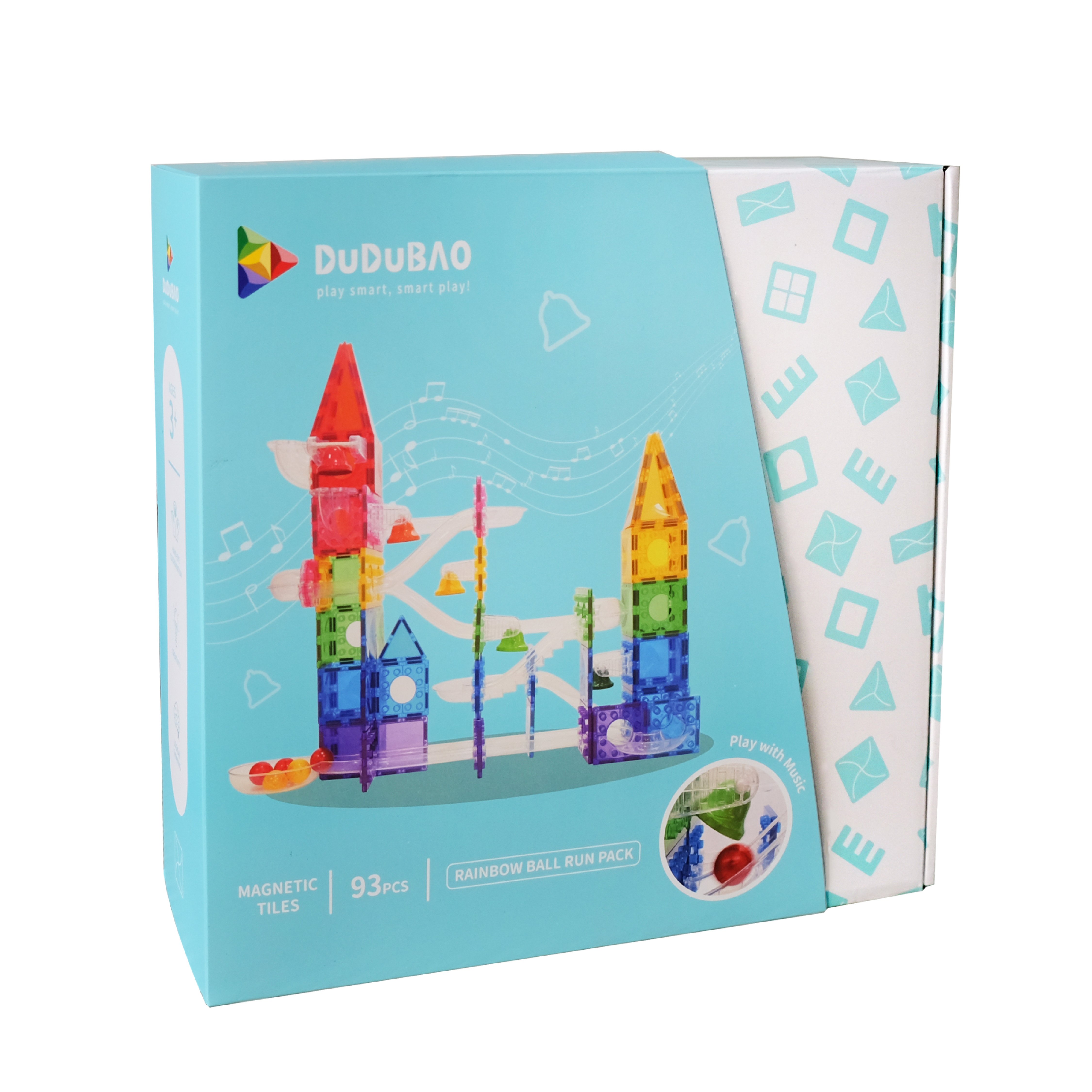 DUDUBAO磁力片－音樂家滾球鈴鐺組93PCS