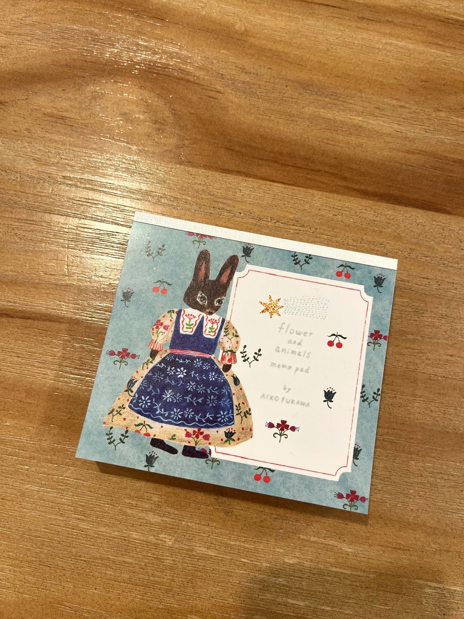 布川愛子 便條本 flower and animals