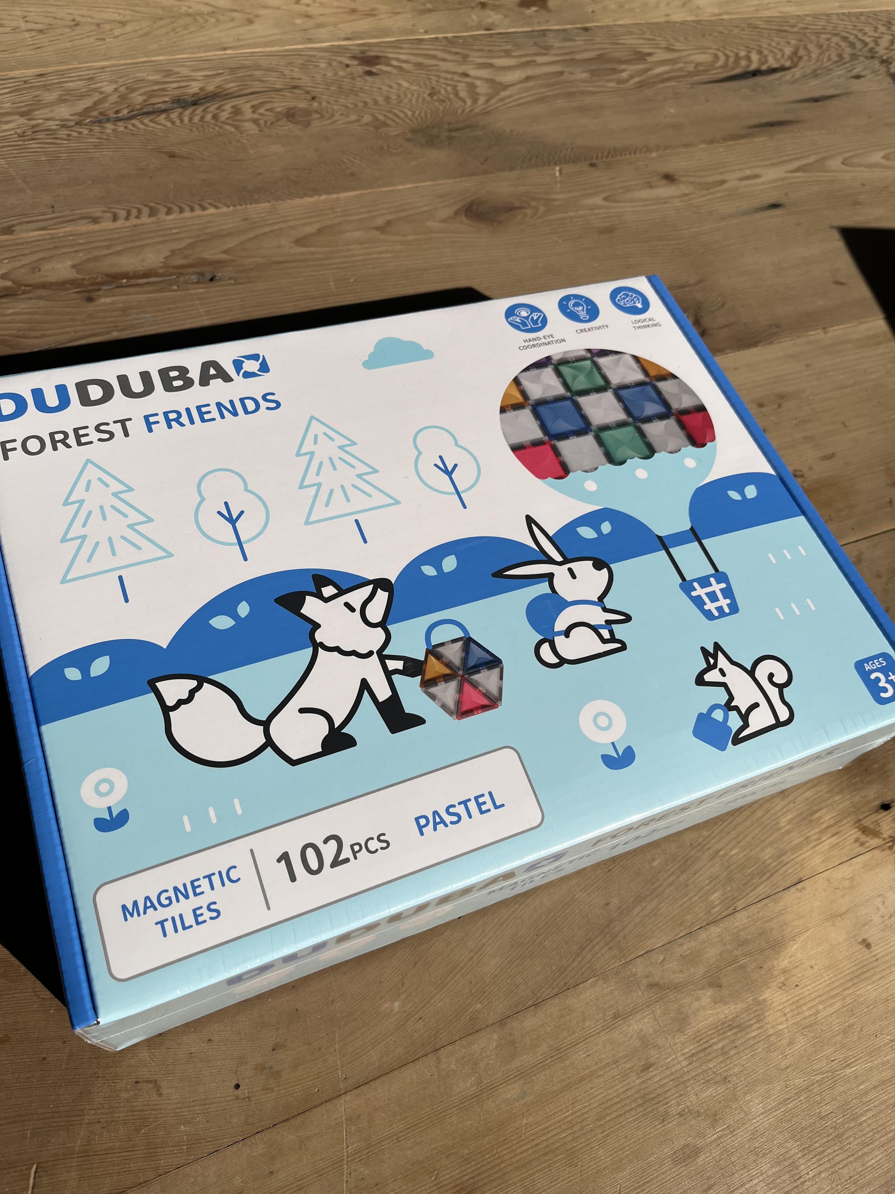 DUDUBAO 磁力片-森林好朋友（粉彩102片）