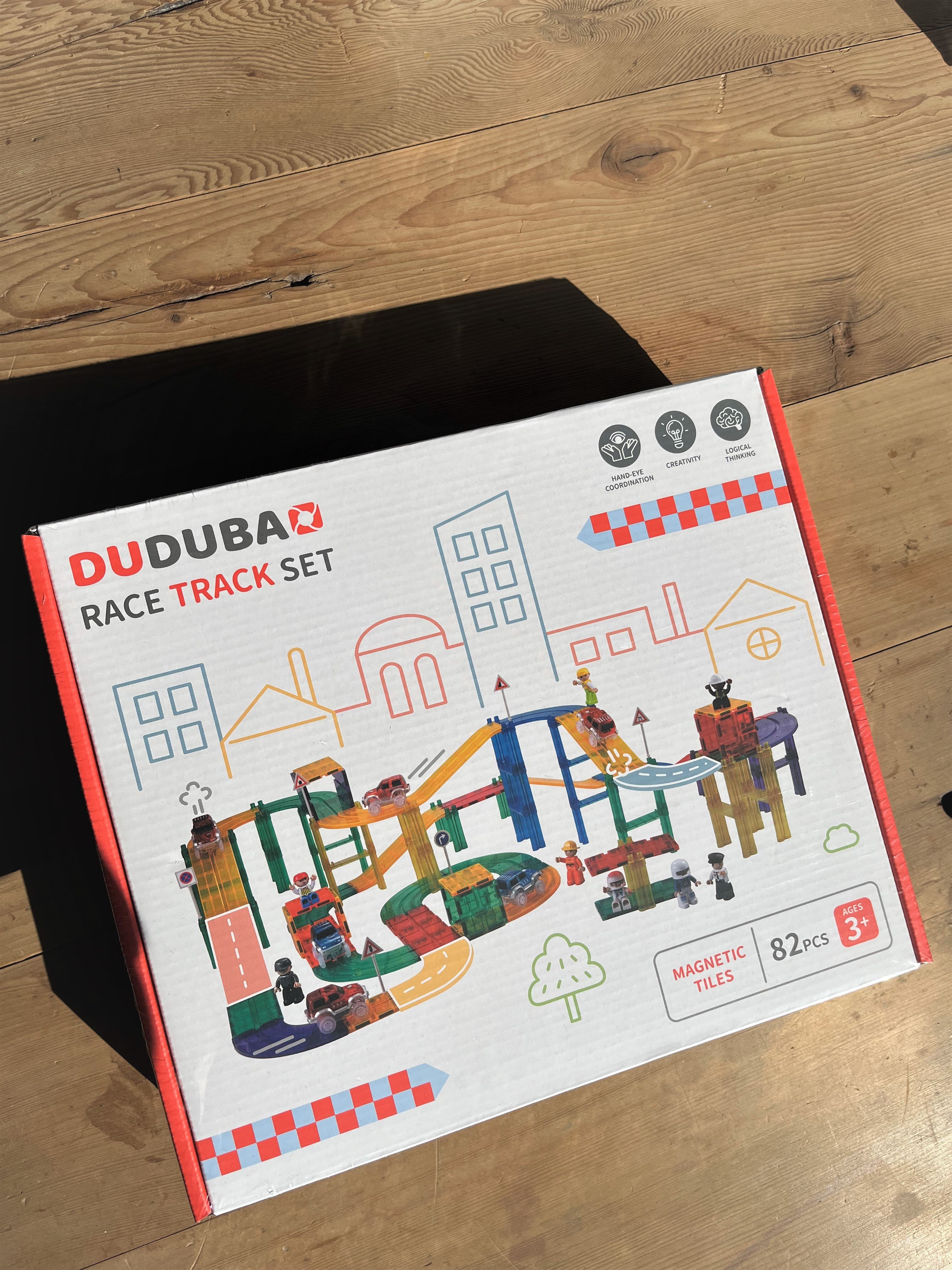 DUDUBAO 磁力片-五感繪本磁力片-極速賽道（82片)