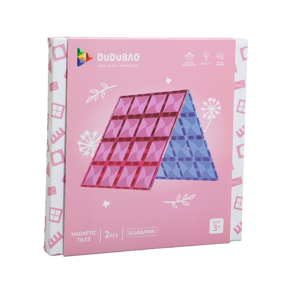 DUDUBAO磁力片－大幫手（藍、粉）2PCS