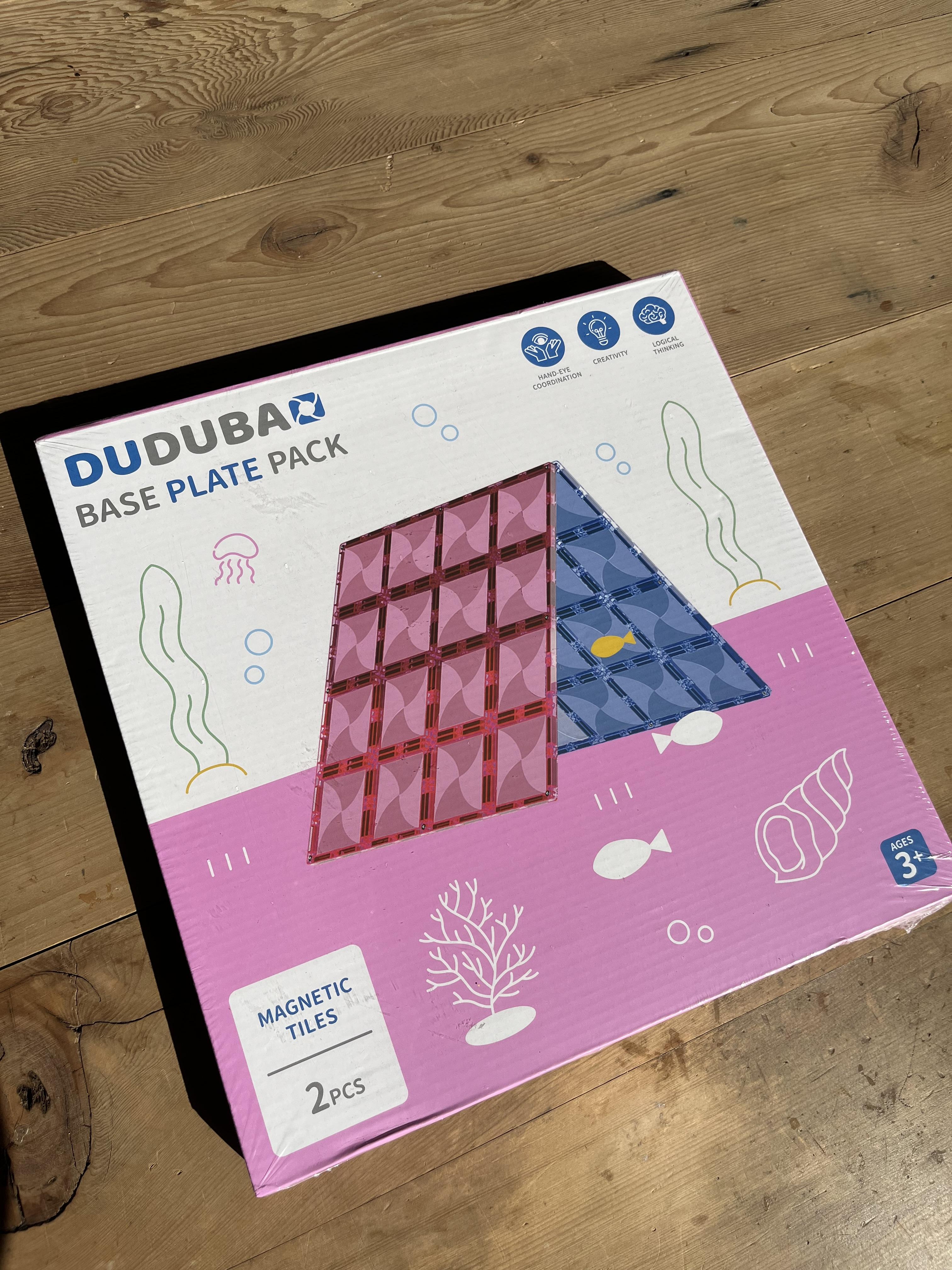 DUDUBAO 磁力片-大幫手（藍粉2片)