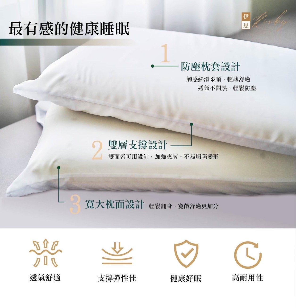 伊思抗菌記憶枕