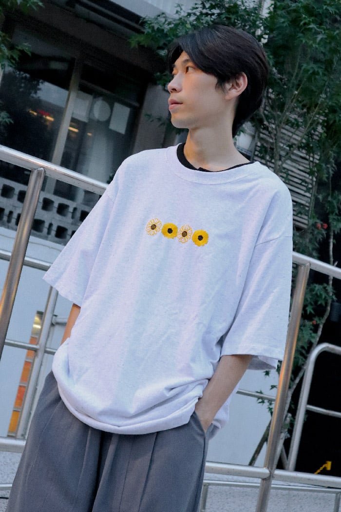【 Giusto 】雛菊刺繡短袖上衣