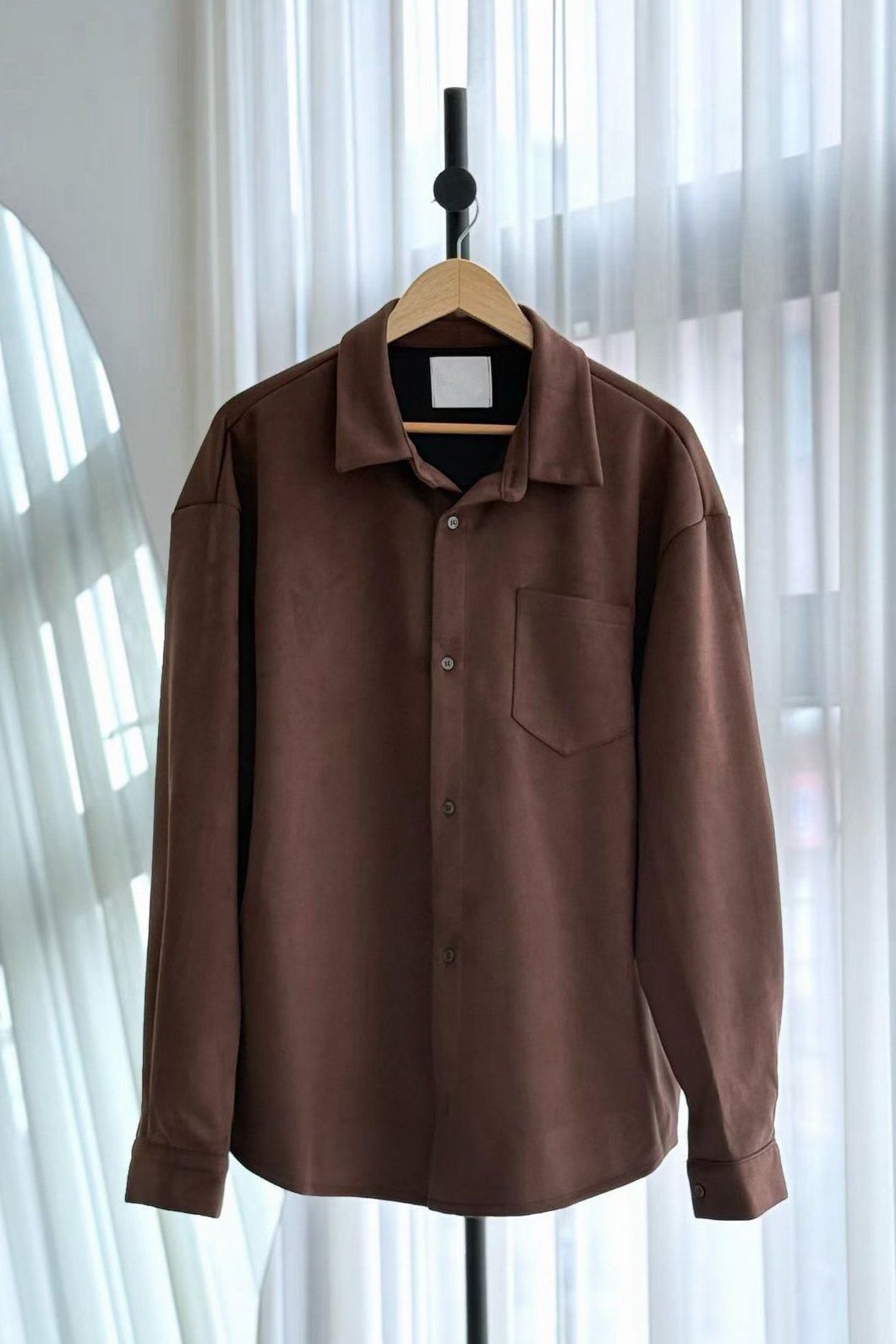 【 Giusto 】高質感簡約百搭麂皮襯衫