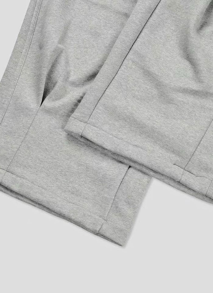 【 Giusto 】前抓皺側邊線條寬鬆棉寬褲