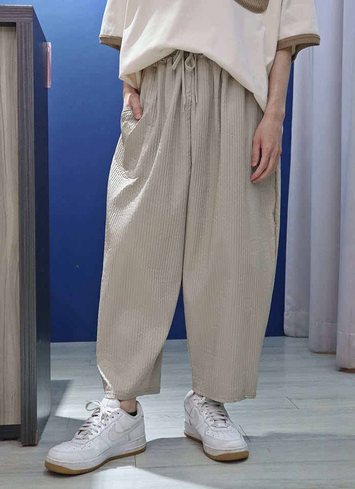 【 Giusto 】輕薄涼感泡泡棉老爺褲