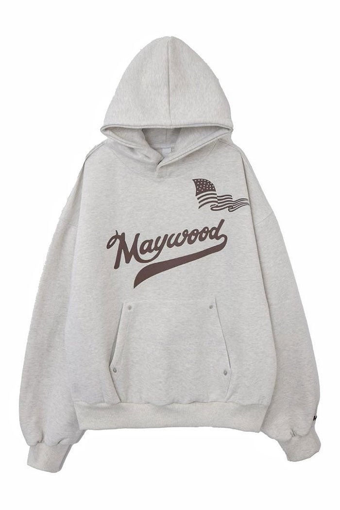 【 Giusto 】MAYWOOD內磨毛釘釦造型連帽上衣