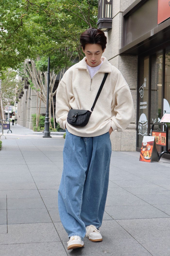 【 Giusto 】燈芯絨拉鍊大翻領上衣