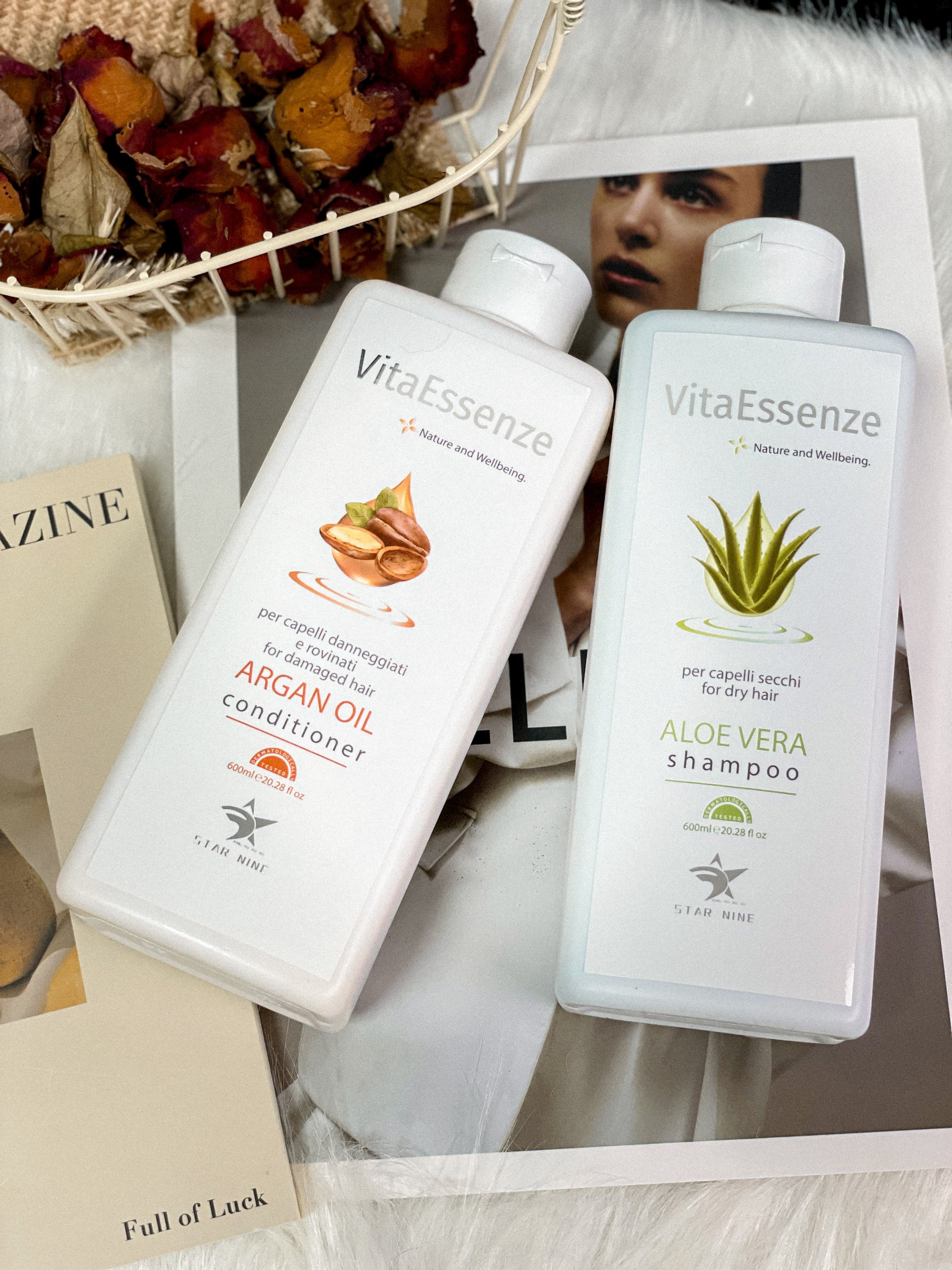 蘆薈保濕髮浴｜乳⽊果油潤髮乳 600ML