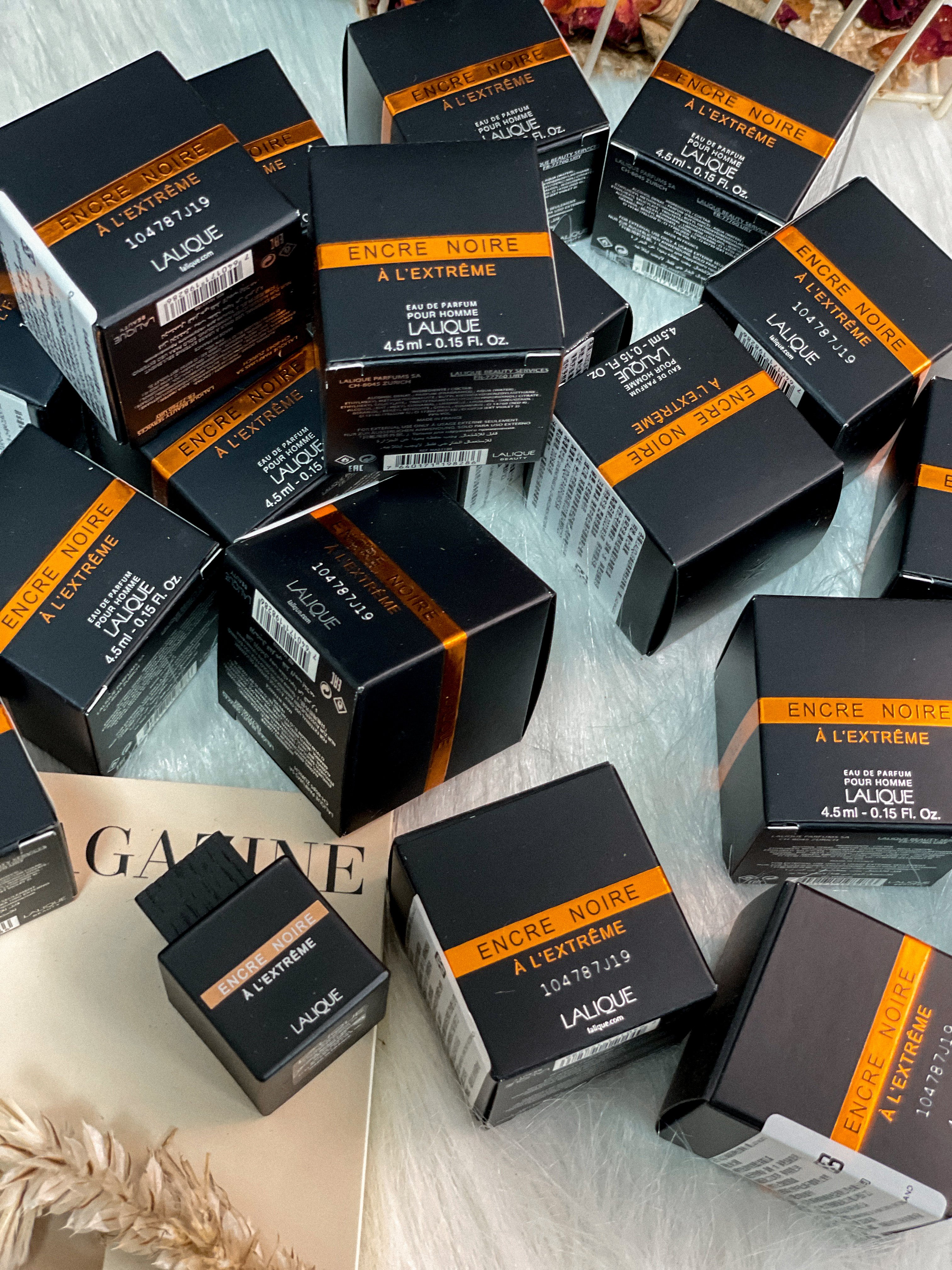 LALIQUE Encre Noire A L'extreme 卓越黑澤男性淡香精迷你瓶 4.5ML