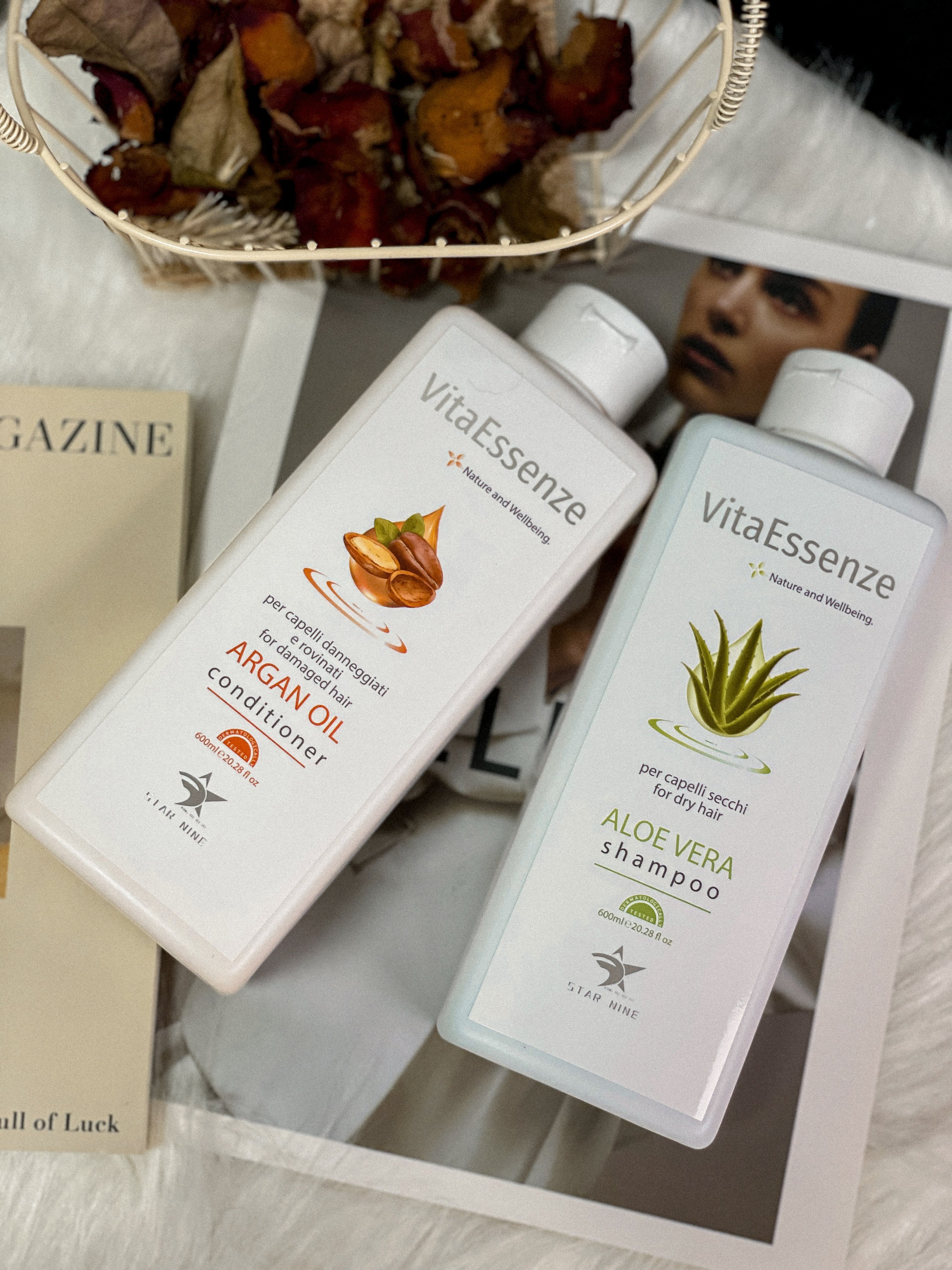 蘆薈保濕髮浴｜乳⽊果油潤髮乳 600ML