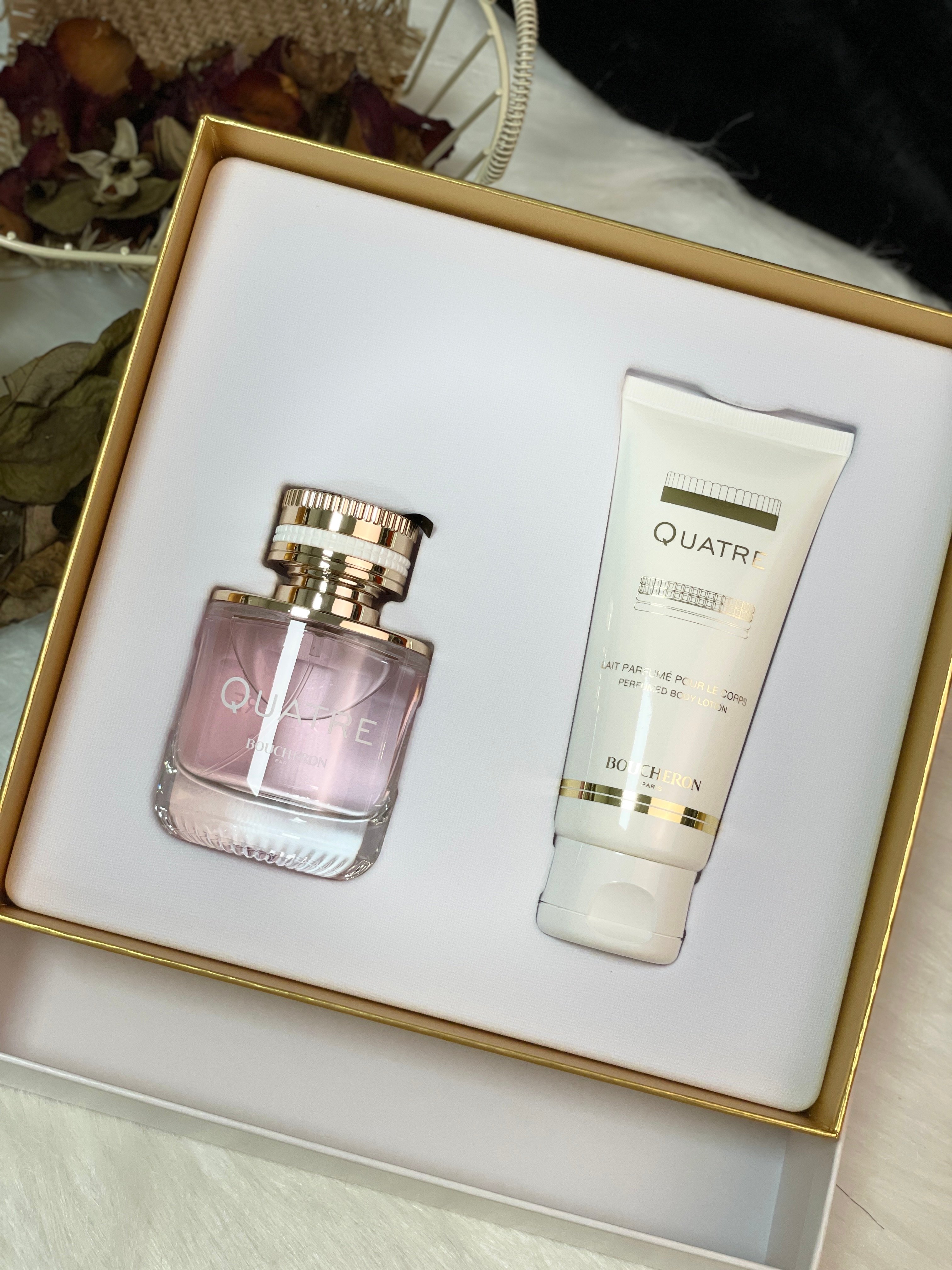 BOUCHERON Quatre For Women 伯瓊經典環戒女性淡香精禮盒淡香精50ml + 身體乳100ml