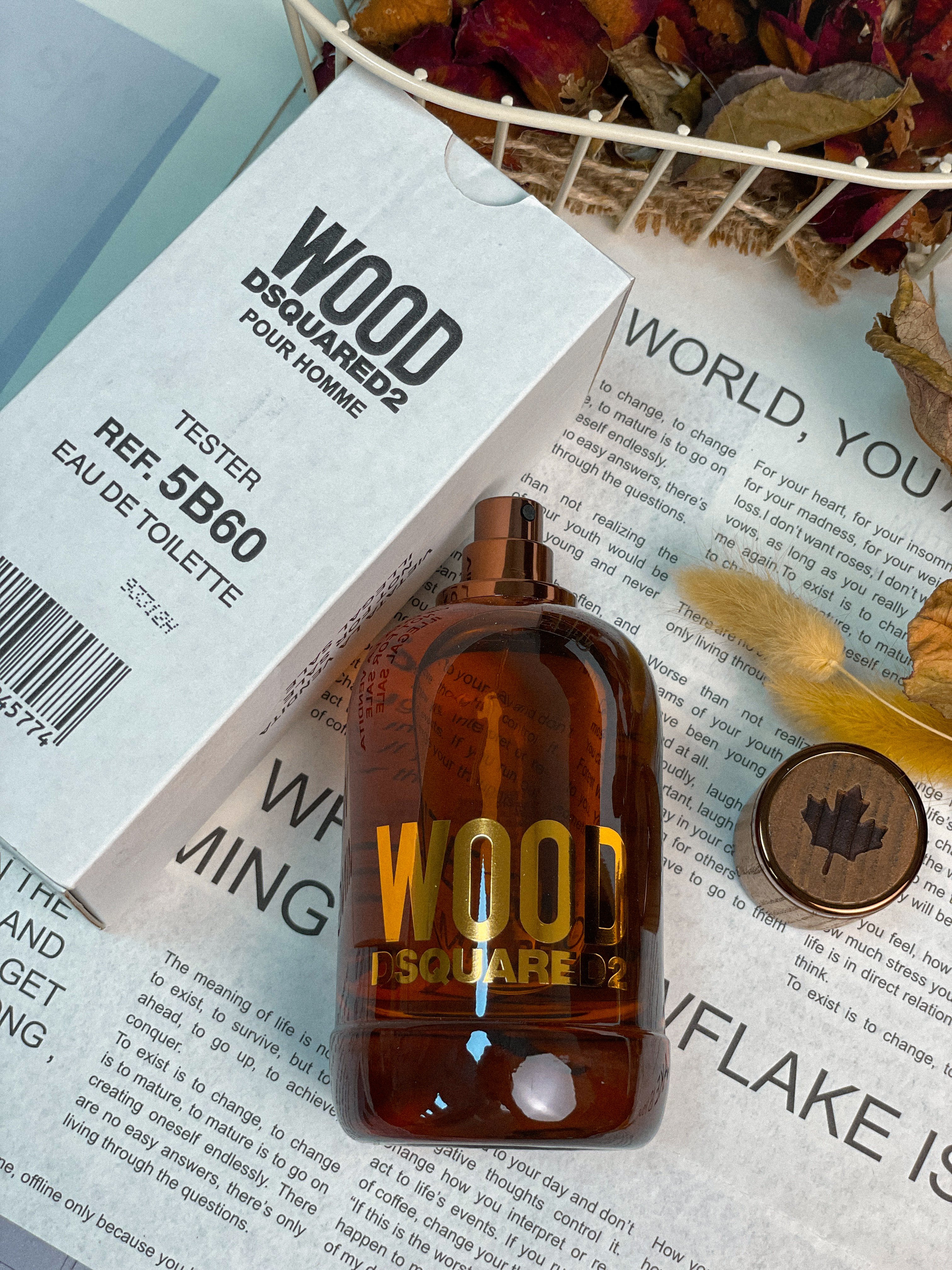 DSQUARED2 WOOD 天性 男性淡香水 TESTER 100ML（專櫃福利品包裝）