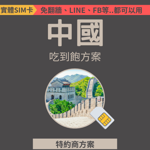 【中國】高速網路│吃到飽│特約方案