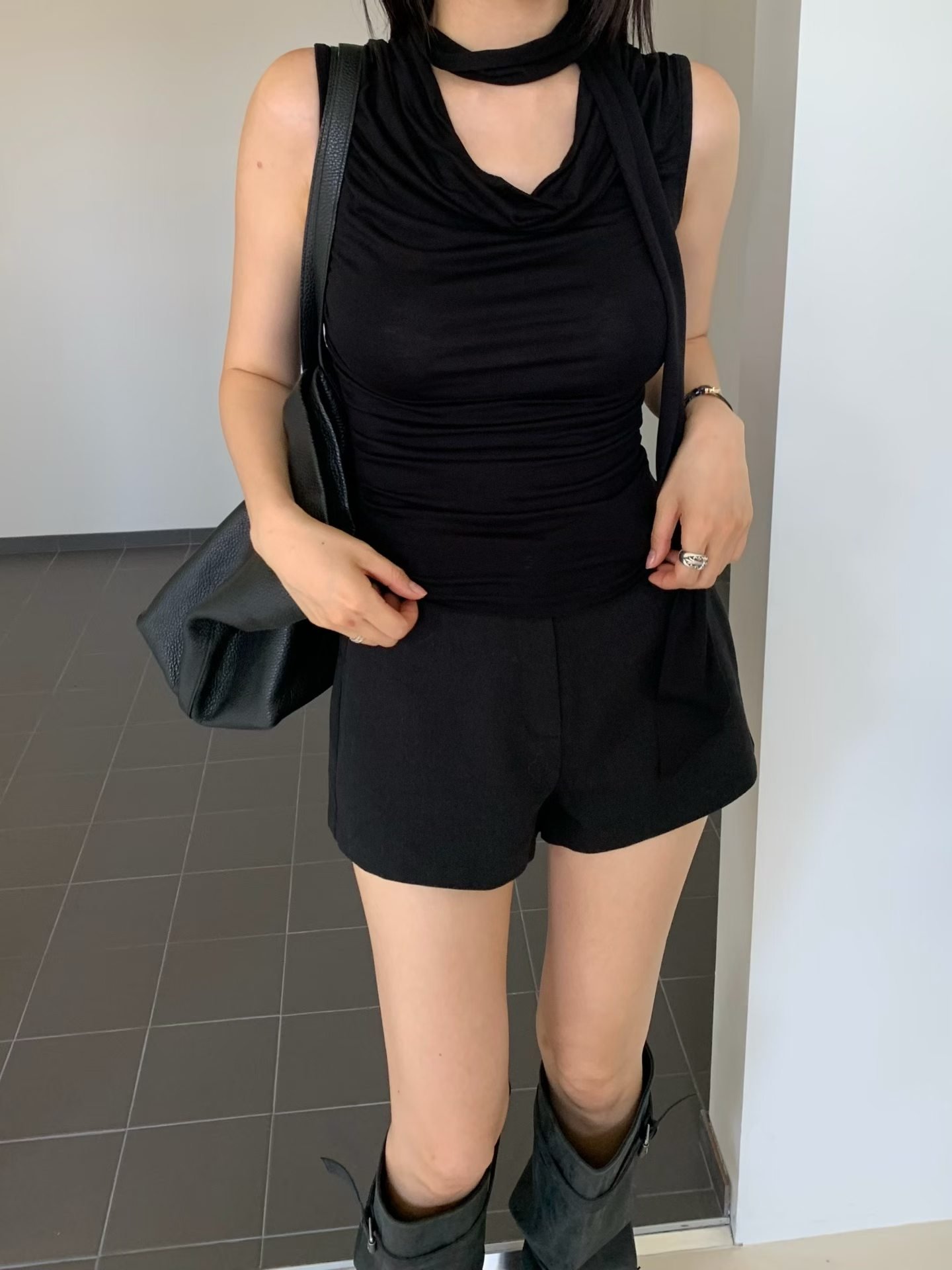 ♡正韓♡純慾垂墜領帶背心