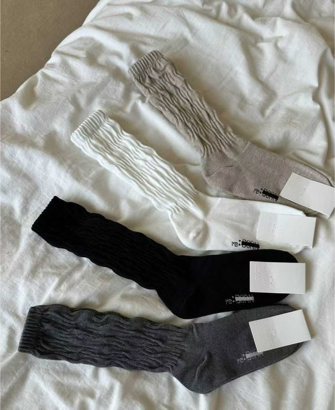 ♡正韓♡皺皺堆堆棉襪