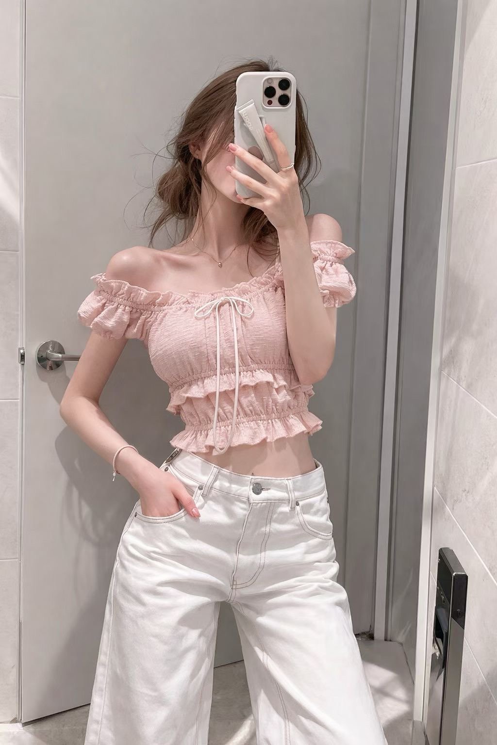 ♡正韓♡溫柔感抽皺仙女上衣