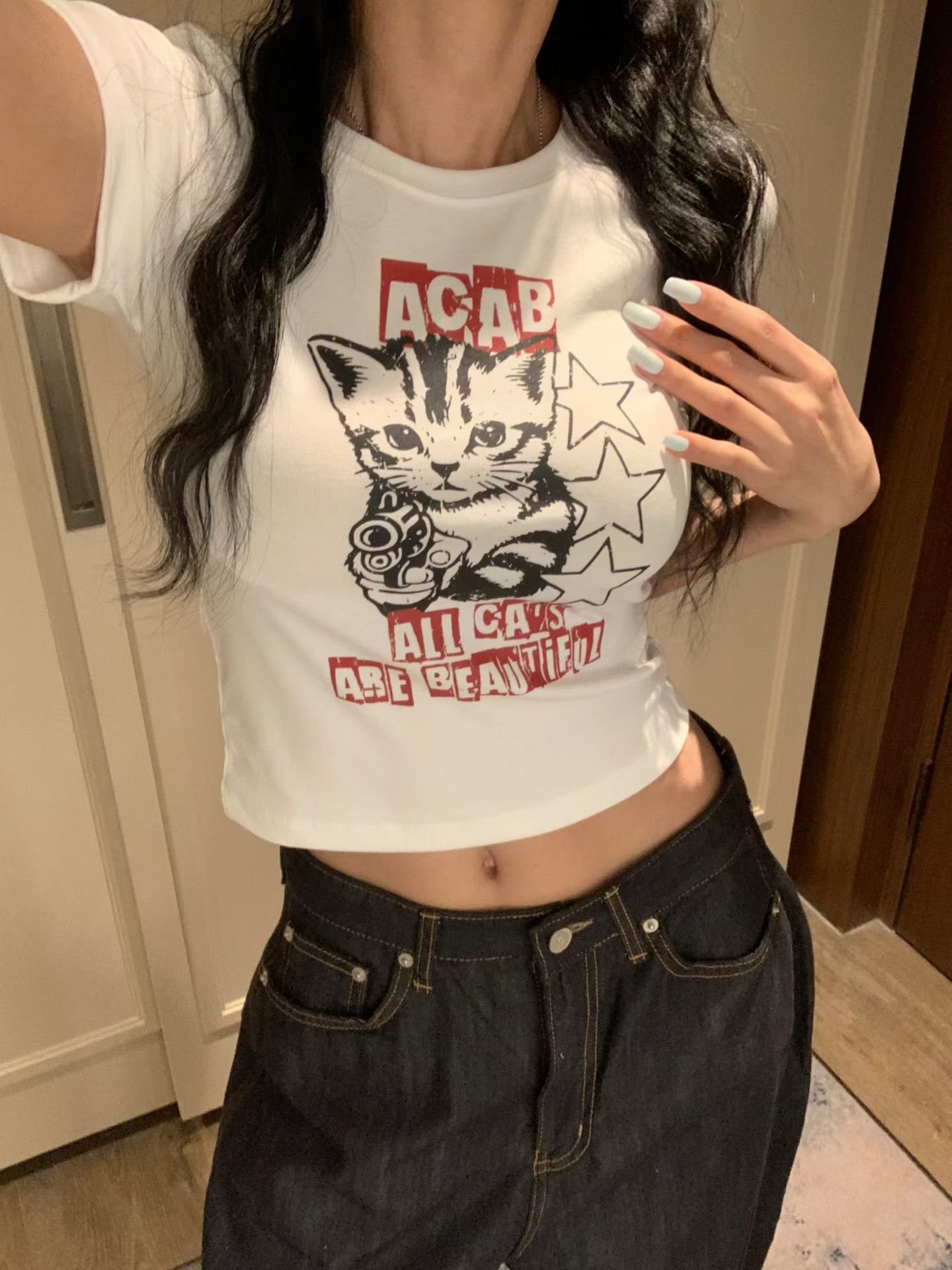 ♡正韓♡帥貓咪圖短Ｔ