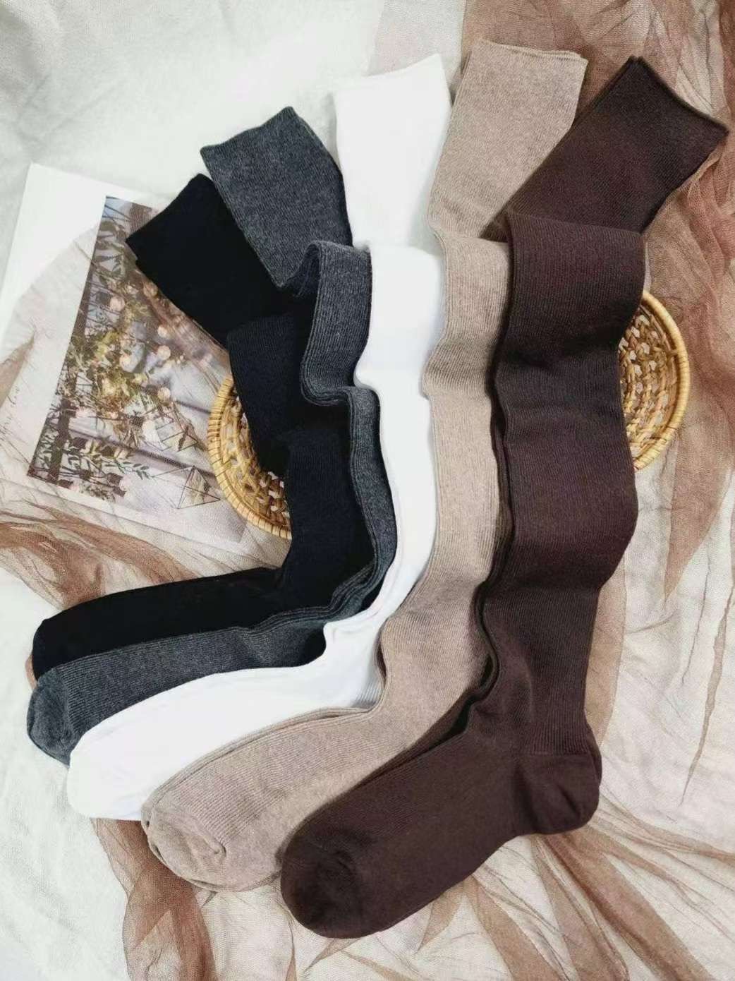 ♡正韓♡棉質膝上襪
