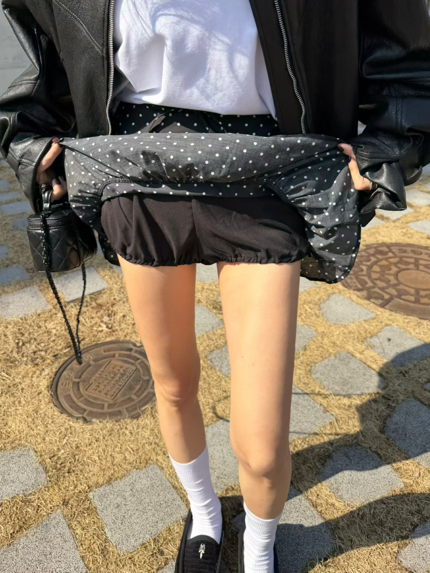 ♡正韓♡點點蛋糕短褲裙