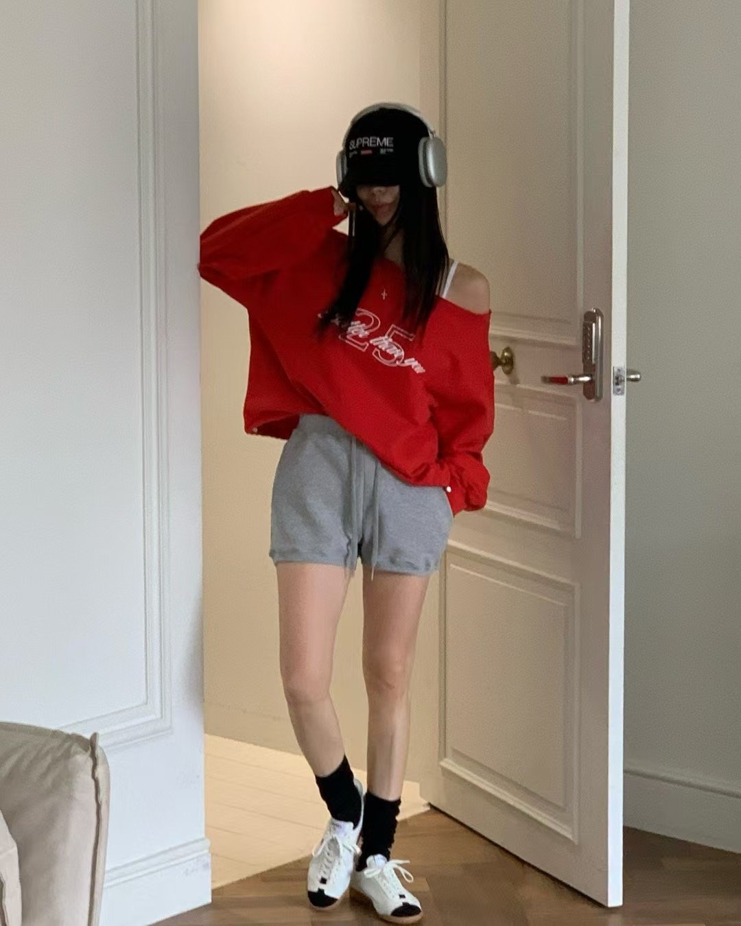 ♡正韓♡休閒鬆緊棉短褲