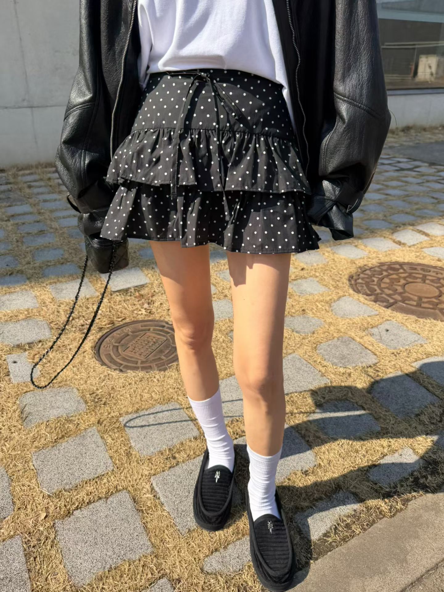 ♡正韓♡點點蛋糕短褲裙