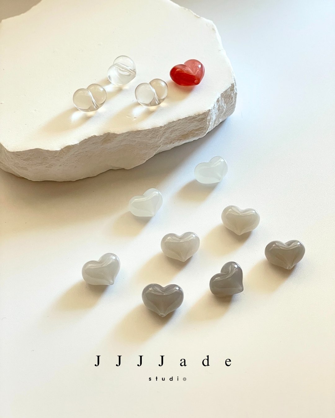 K24~K33 和田玉愛心單珠